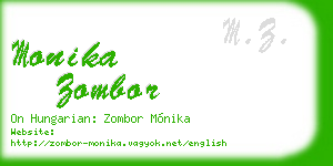 monika zombor business card
